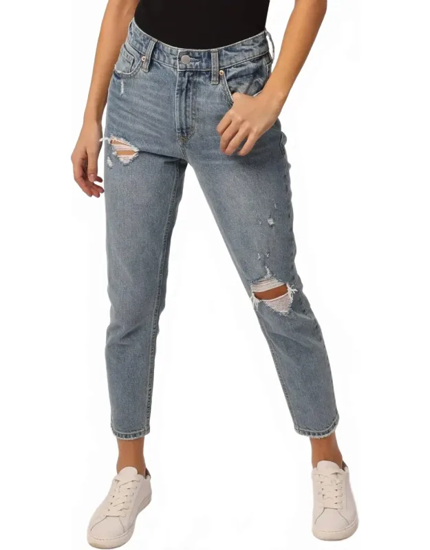 Roxie High Rise Cropped Mom Jeans