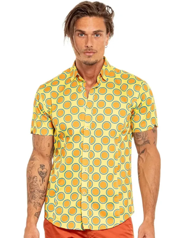Eternal Sunshine Short Sleeve Button Down Shirt