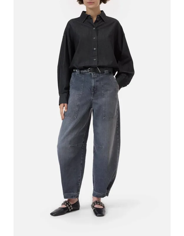 Barrel Leg Denim Jeans