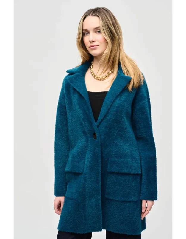 Florry Feather Yarn Sweater Coat