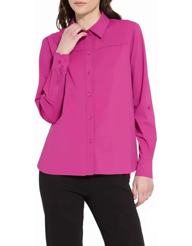 Rivka Roll Tab Button Down Shirt