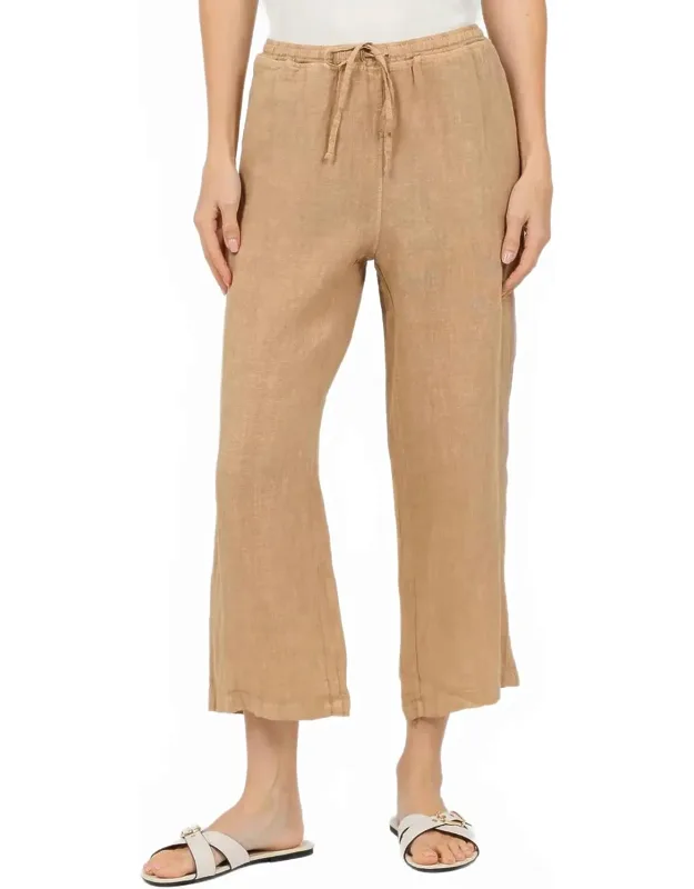 Linen Crop Pants