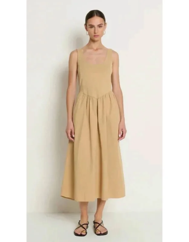 Drop Waist Midi Dress