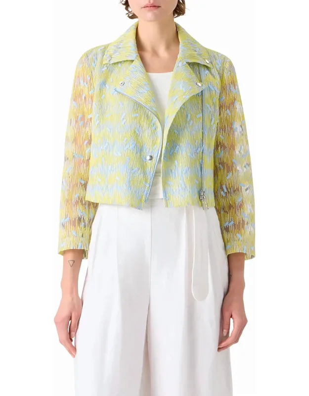 Scribble Dot Biker Jacket