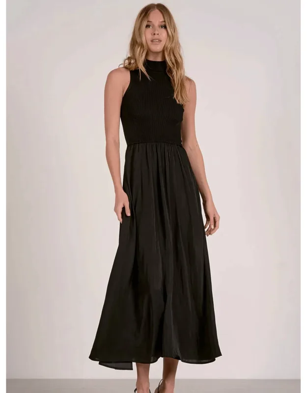 Maci Mock Neck Maxi Dress