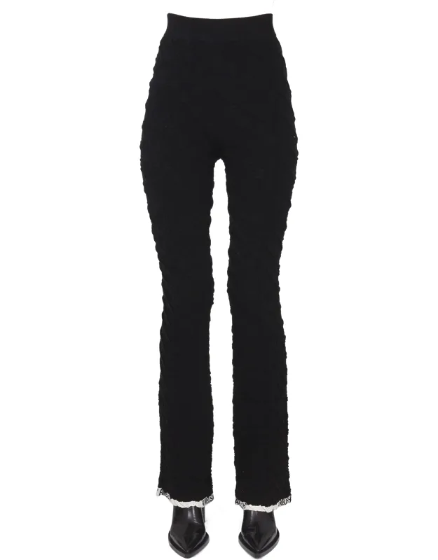 Ambush Pants With Elastic Waistband And Contrasting Lettering Logo