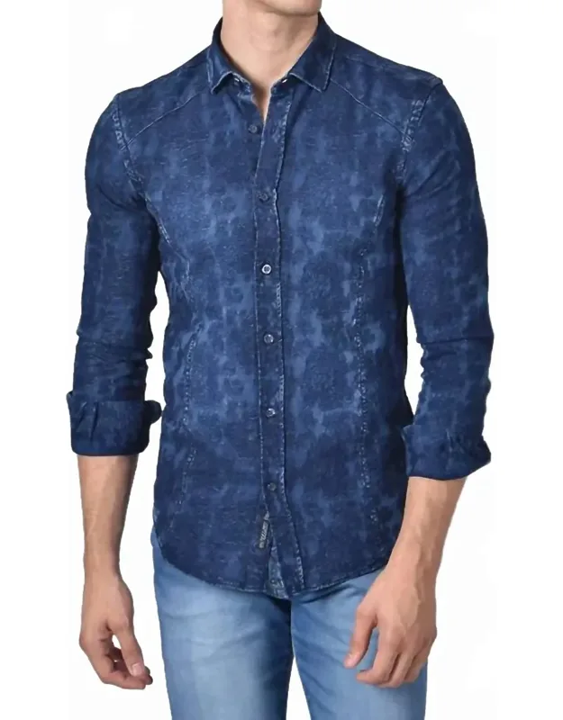 Floral Jacquard Button Down Shirt