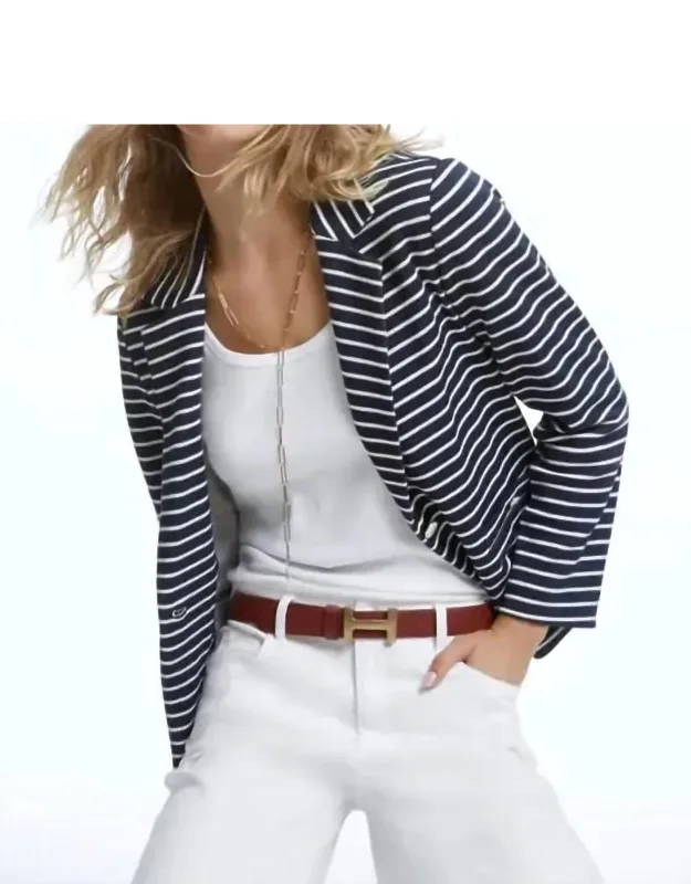 Sails Pitch Knit Striped Blazer