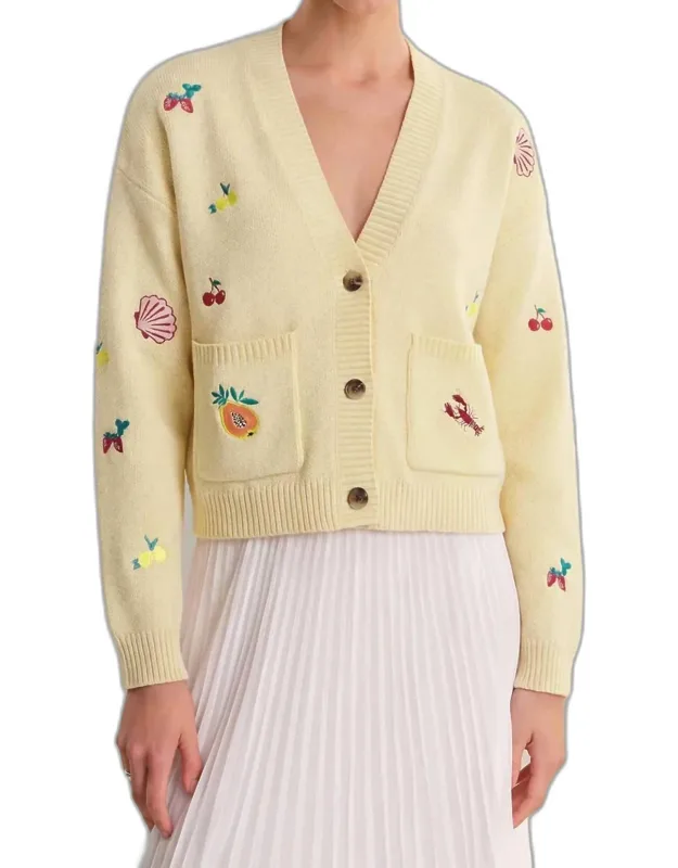 Blythe Fruit Embroidered Cardigan