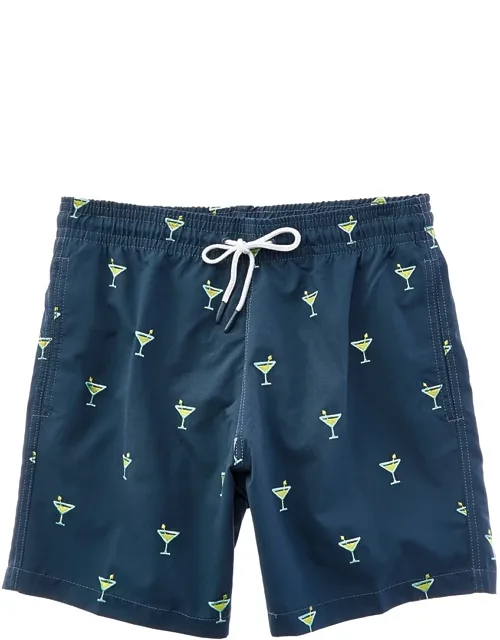 Sano Swim Short With Elasticized Waist And Three Pocket Design
