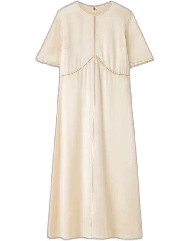 Aura Silk Satin Dress