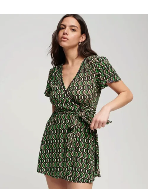 Vintage Mini Wrap Dress