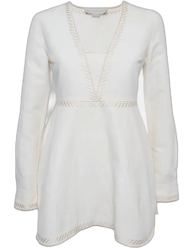 Embroidered Cotton Blend Tunic
