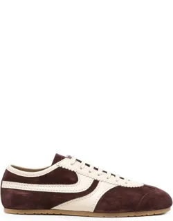 Lace-up Leather Sneakers
