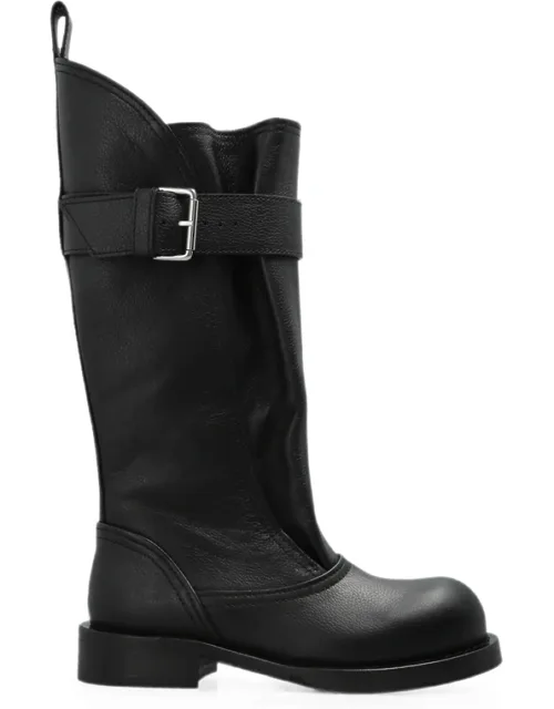 Buckled Leather Boots