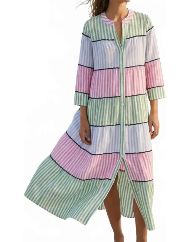 Striped Long Dress