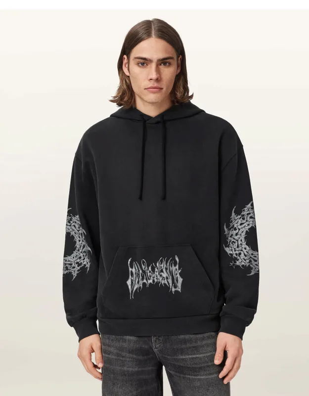 Helvette Long Sleeve Graphic Hoodie