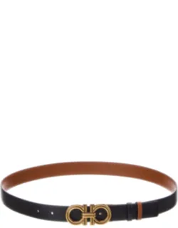 Gancini Reversible & Adjustable Leather Belt