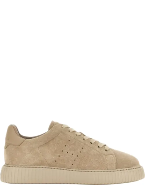 Corda H-stripes Perforated Suede Sneakers