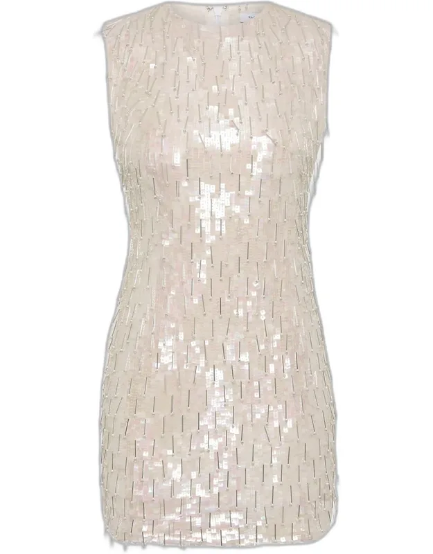 Fringe Sequined Mini Dress