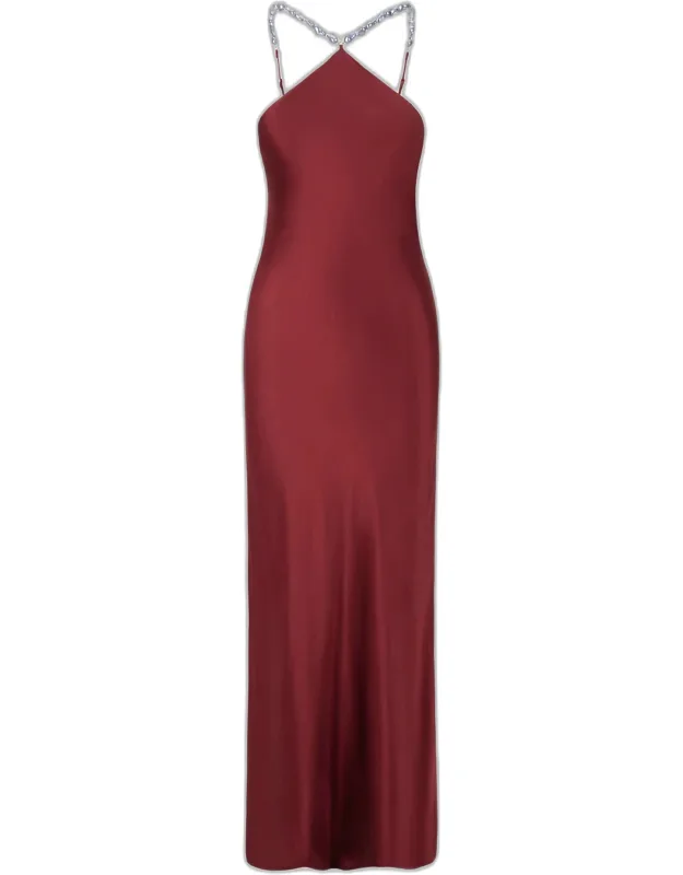 Satin Maxi Dress
