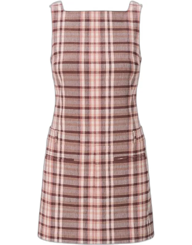 Plaid Mini Dress