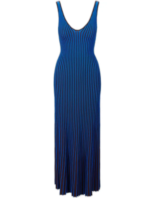 Rib-knit Maxi Dress