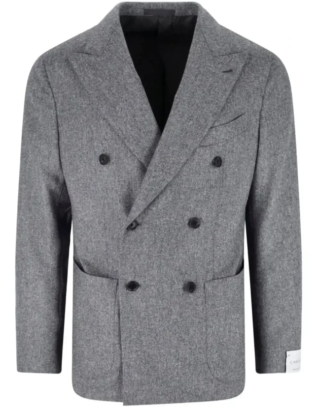 Wool Double-breasted Blazer