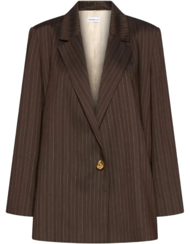 Vertical Pinstripes Tailored Blazer