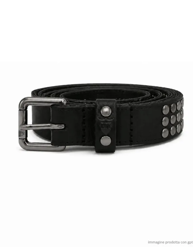 3000 Studs Leather Studded Belt