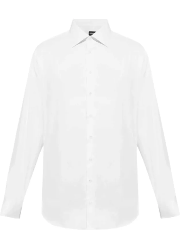 Cotton Twill French Collar Shirt