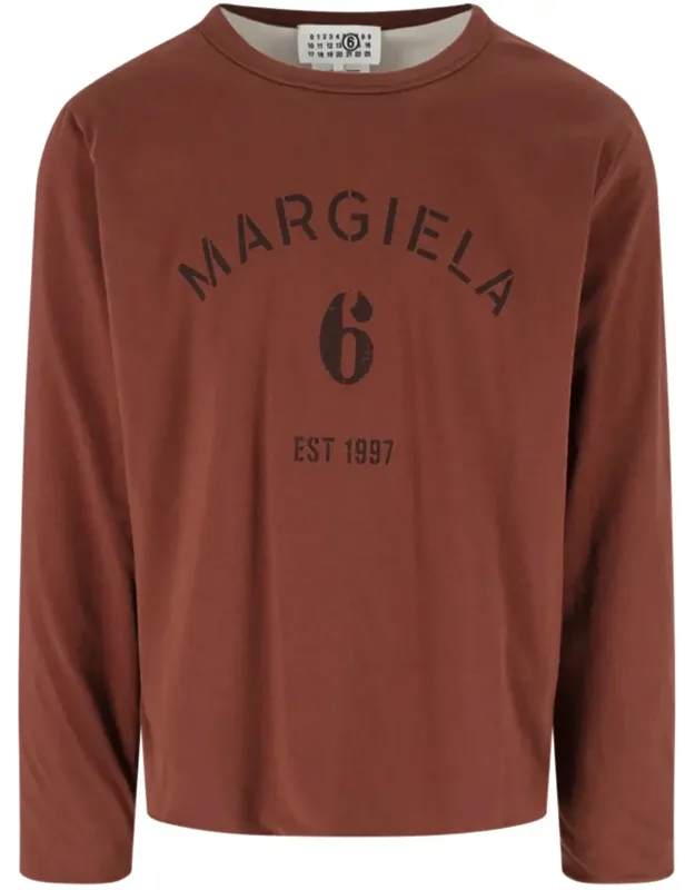 Cotton Reversible Long-sleeve T-shirt