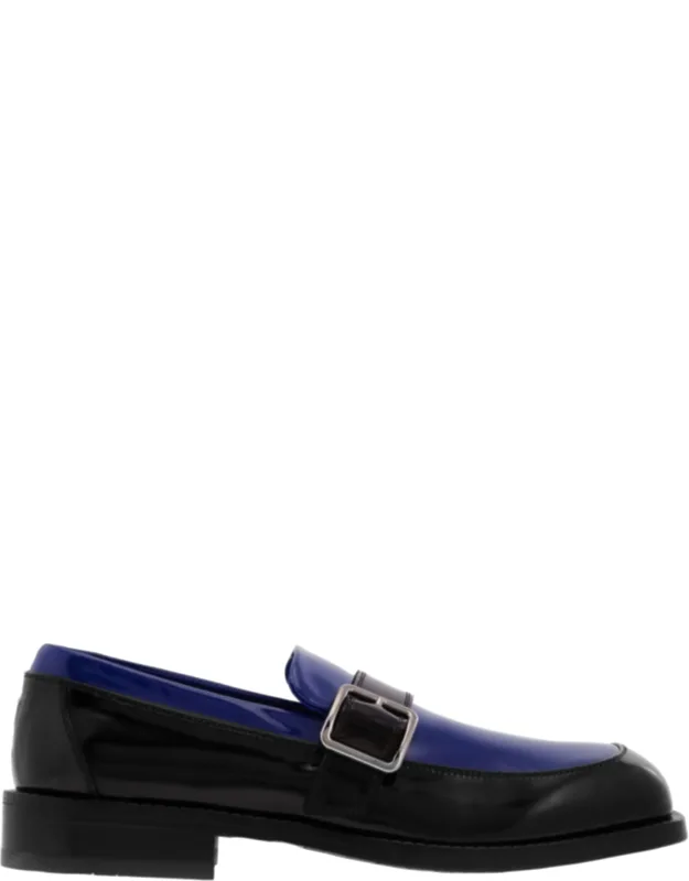 Patent Leather Monk-strap Loafers