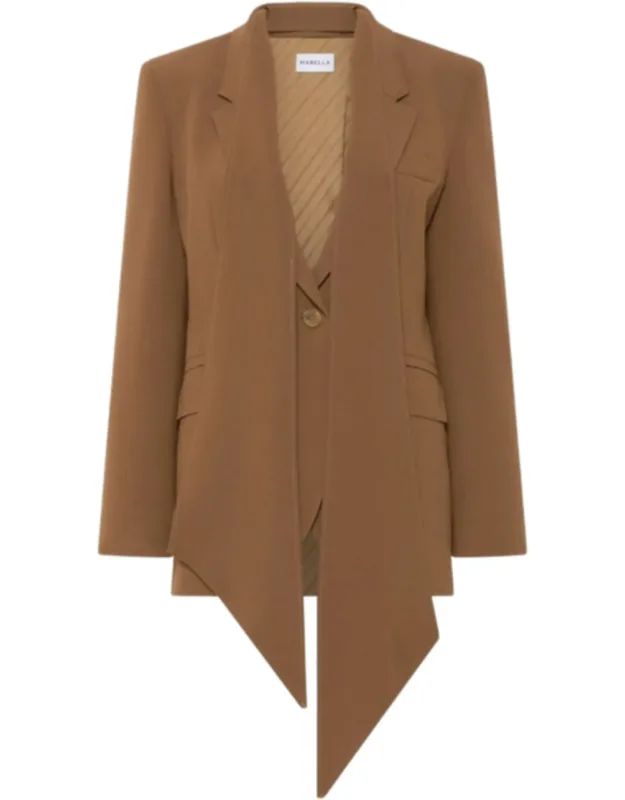 Asymmetrical Front Pointed Hem Blazer