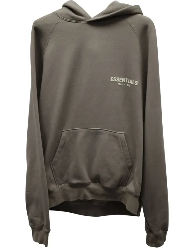 Essentials Logo-flocked Hoodie