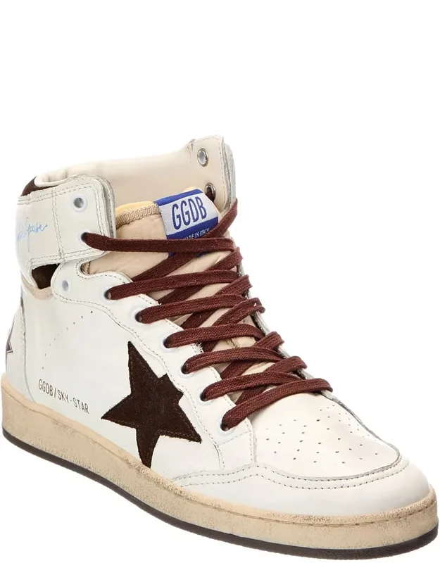 Leather High-top Sneakers
