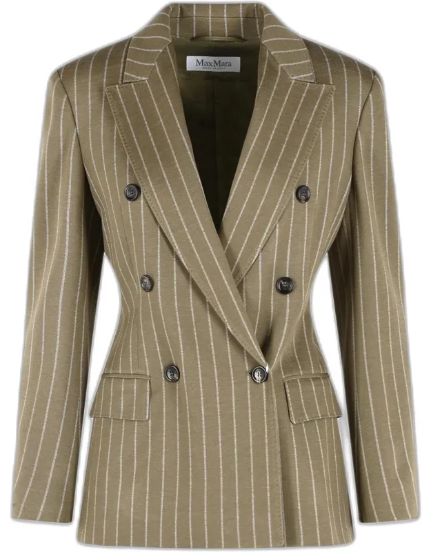 Blazer In Viscose And Virgin Wool