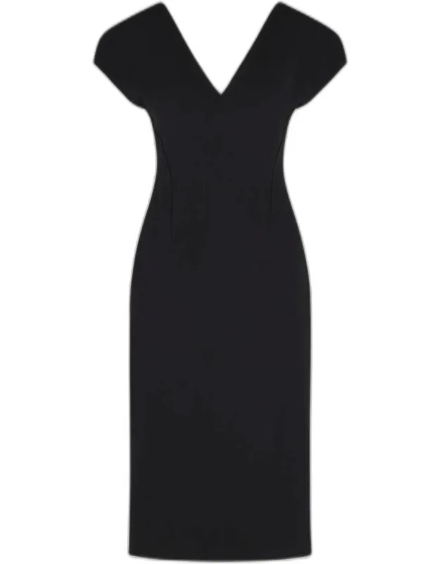 Virgin Wool Midi Dress
