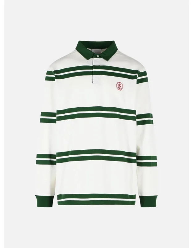 'd Ornament' Cotton Polo Shirt
