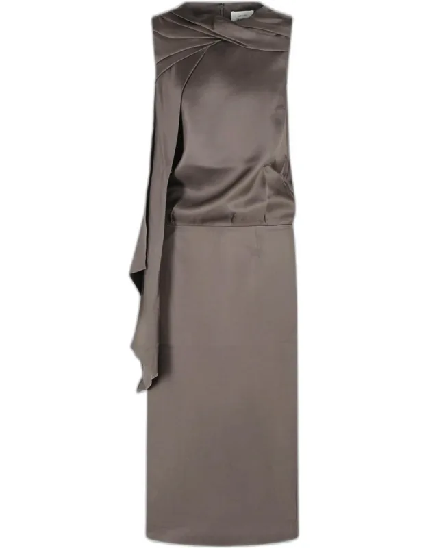 Silk Midi Dress