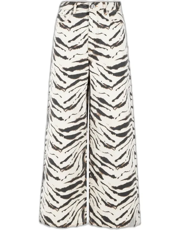 Lari Zebra Cotton Jeans