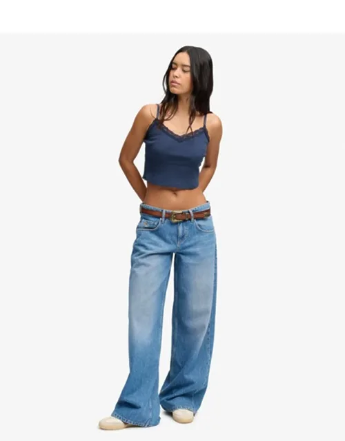 Mid Rise Baggy Jeans