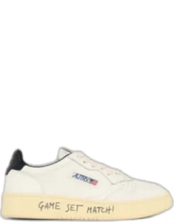 Autry 'medalist Low' Sneakers With Rubber Sole And Black Heel