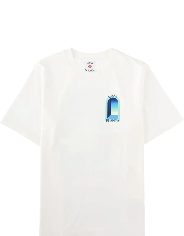 Casablanca T-shirt Con Stampa