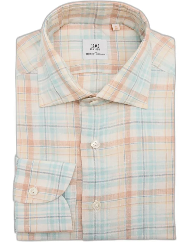 Linen Vintage Check Sport Shirt