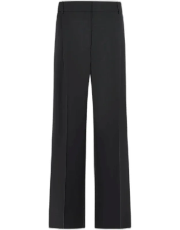 Boxer Virgin Wool And Black Mohair Pants