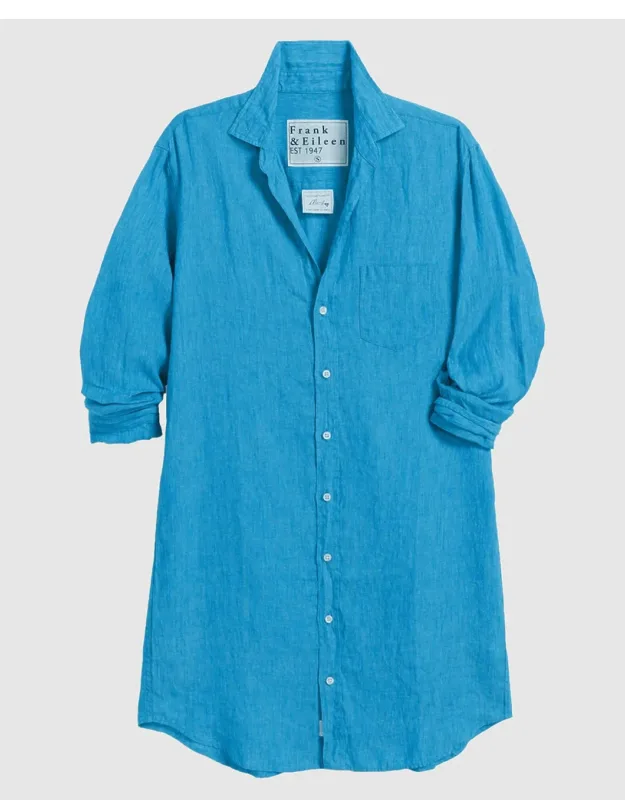 Classic Shirtdress With Shirttail Hem And Button Cuffs