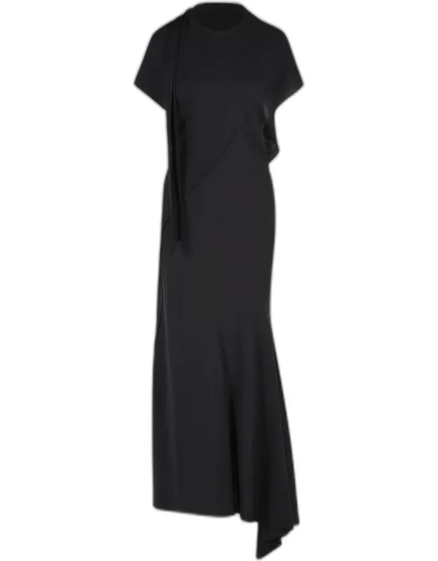 Virgin Wool Midi Dress