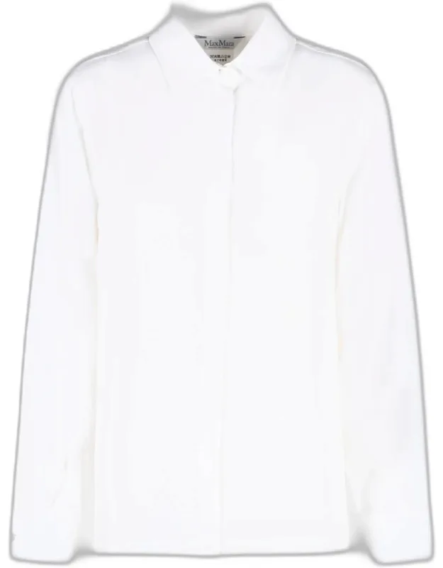 'geranio' Silk Shirt With Pointed Collar And Button Cuffs
