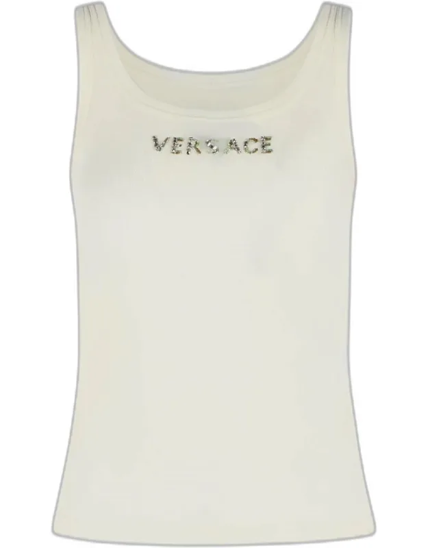 Cream Virgin Wool Tank Top